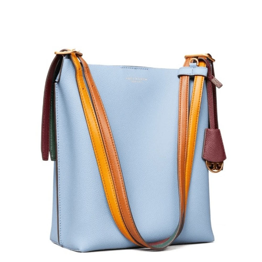 Tory Burch Perry Bucket Bag Blue Yonder